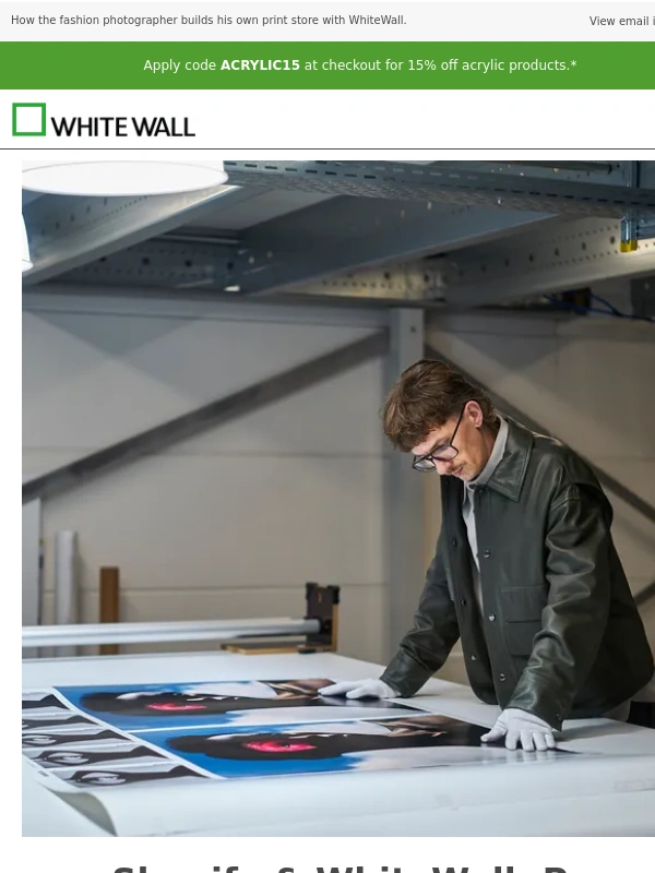 WhiteWall - Per Appelgren relies on Shopify x WhiteWall