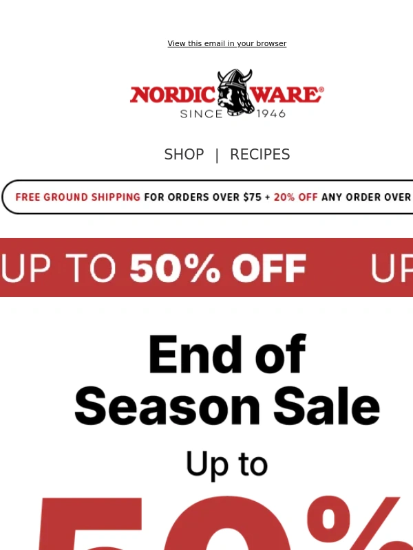 Nordic Ware - BIG SAVINGS! Up to 50% Off Starts Now?