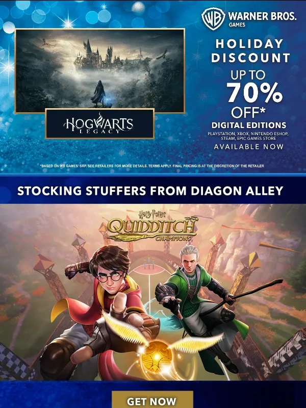 Hogwarts Legacy - ❄️ Play,Gift,Save: Get up to 70% off these featured games!