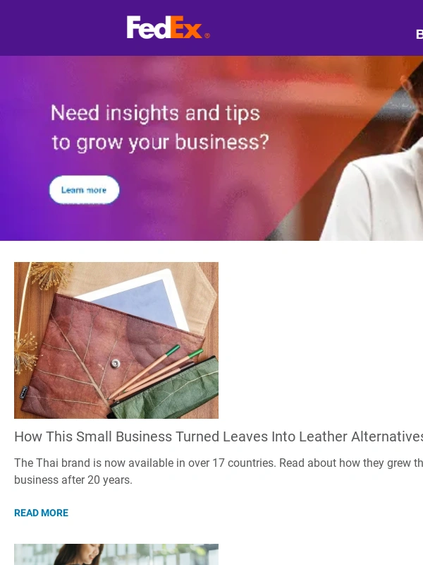 FedEx Office - ⭐ How did this Thai vegan leather SME expand to 17+ countries?