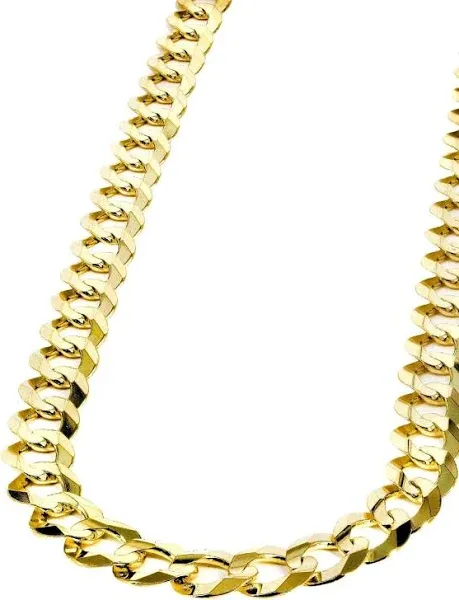 10k/14k Gold Cuban Curb Link Chain