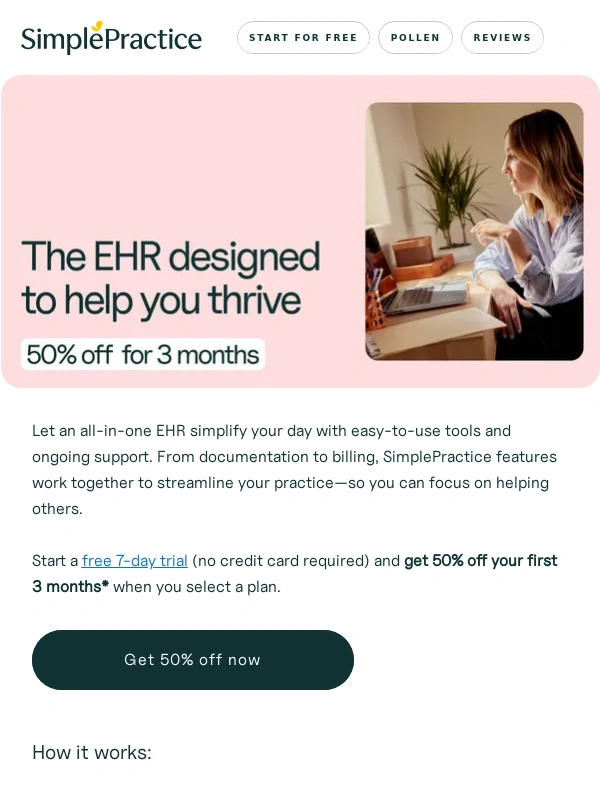 Simple Practice - Claim 50% off 3 months,just for you