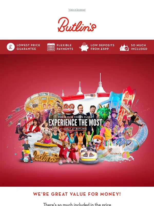 Butlins - Great getaways,great value!