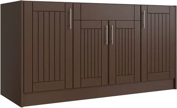 WeatherStrong Daytona 3 -Piece 67.25-in W x 25.5-in D x 34.5-in H Modular Outdoor Kitchen Set Stainless Steel WSE66SB-D