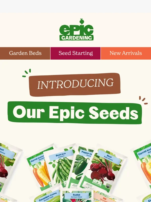 Epic Gardening - ? Start with Reliable & Rewarding Seeds