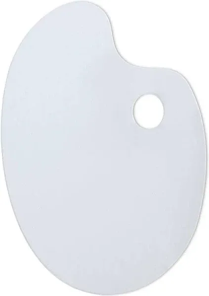 KingArt Oval Clear Acrylic Artist Palette