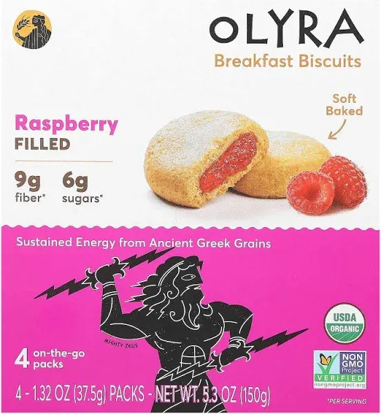 Olyra Raspberry Filled Breakfast Biscuits