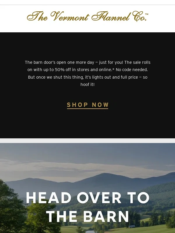 Vermont Flannel - BARN SALE EXTENDED ?