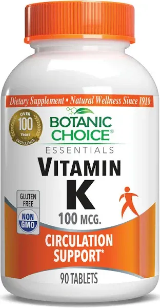 Botanic Choice Vitamin K 100 mcg