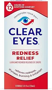 0.5oz Clear Eyes Redness Relief Lubricant Eye Drops