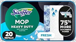 Swiffer - Sweep + Mop, Wet Pads Refill, 20ct, Heavy Duty, Fresh
