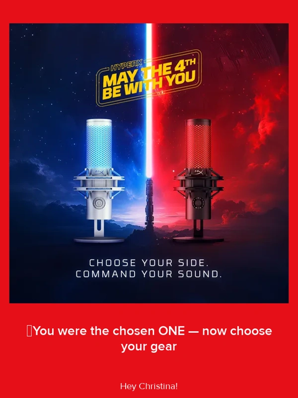 HyperX - Fuel your Force with epic May the 4th savings ✨