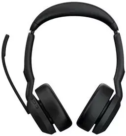 Jabra Evolve2 55 Link380a MS Stereo Wireless Headset - Black