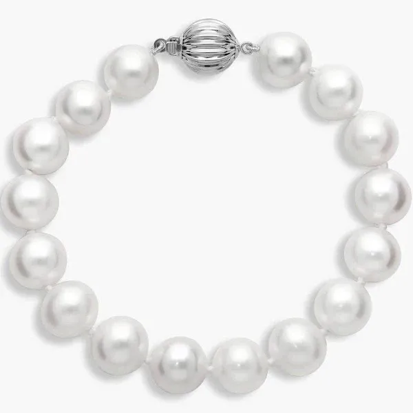 Blue Nile 14K White Gold Freshwater Pearl Bracelet