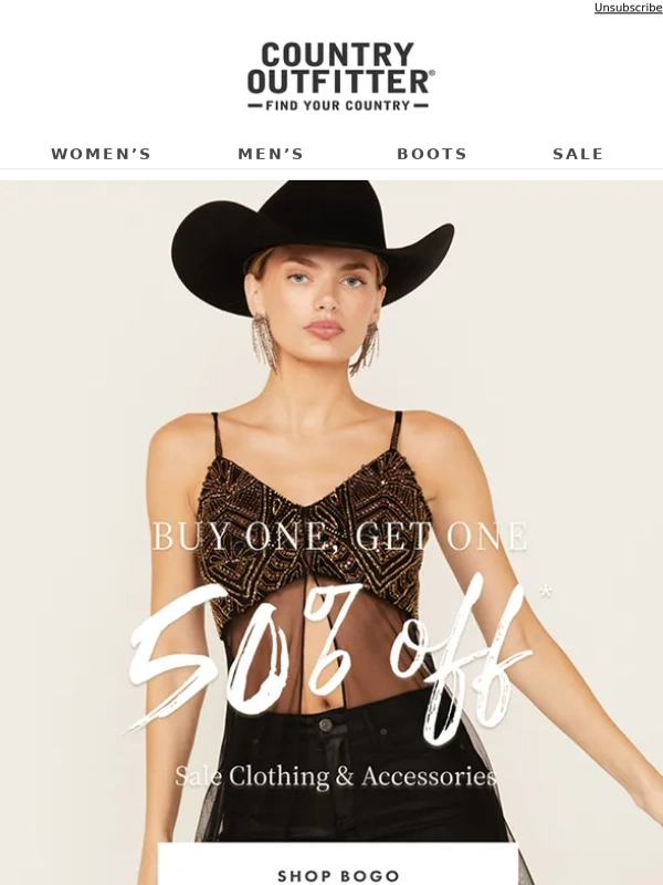 Country Outfitter - Buy One Get One Sale