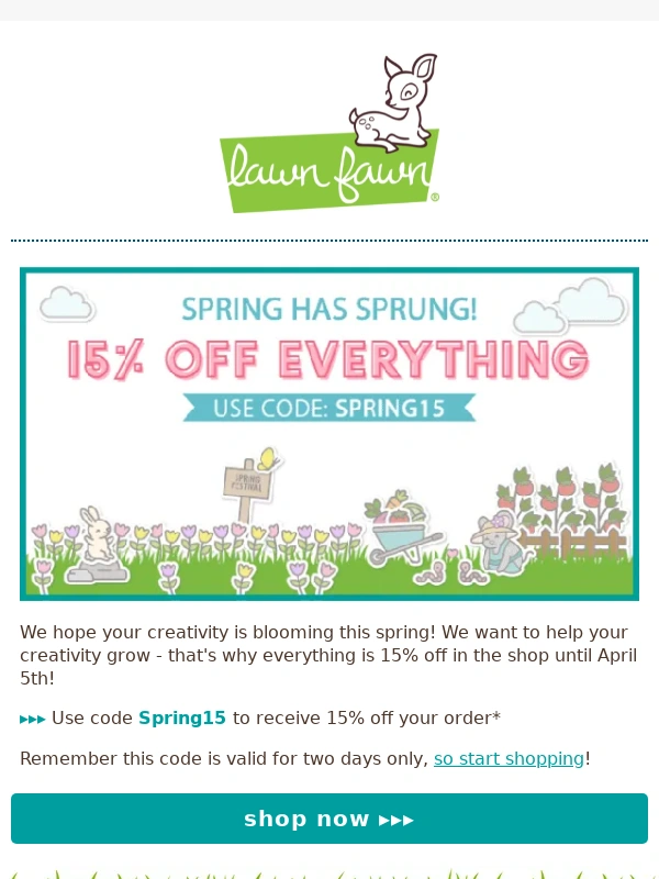 Lawn Fawn - 15% Off Spring Sale Starts Now! ?
