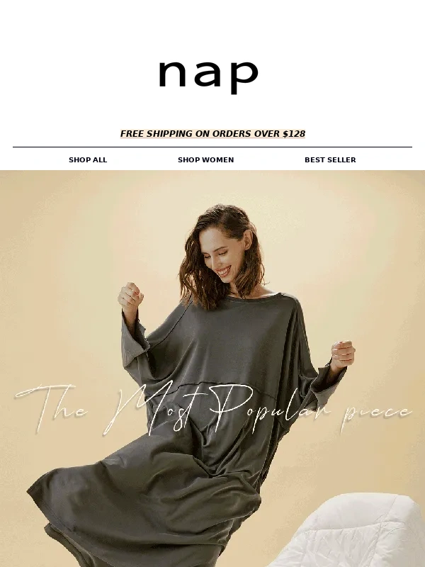 NAP Loungewear - Your favorite T-Shirt Tunic Dress