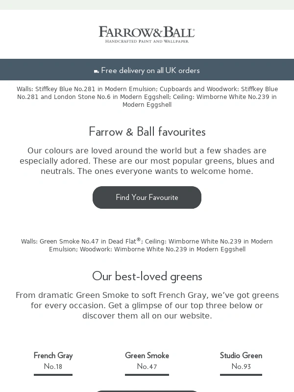 Farrow And Ball - Discover our most popular colours