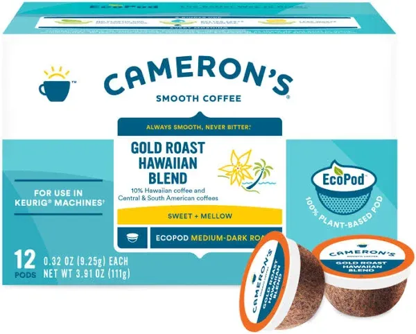 Cameron's Coffee Gold Roast Hawaiian Blend EcoPods