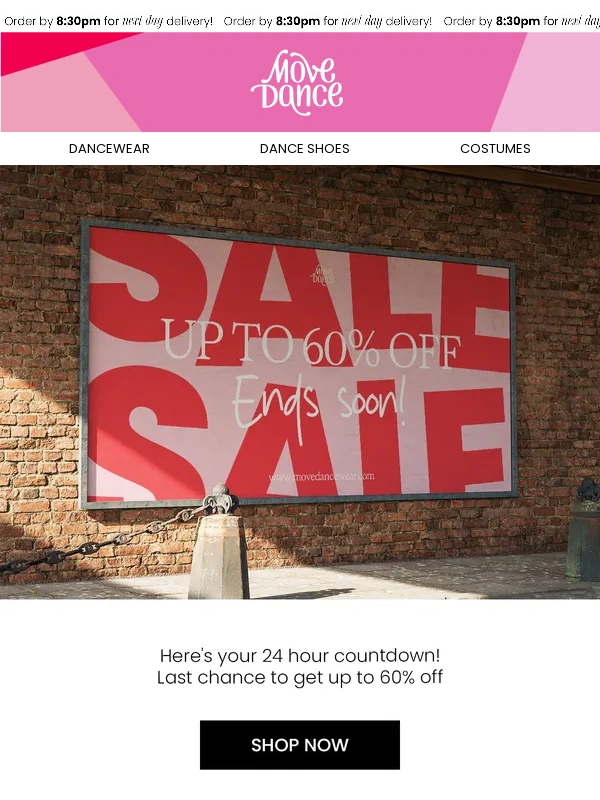 Move Dancewear - Last 24 hours ?