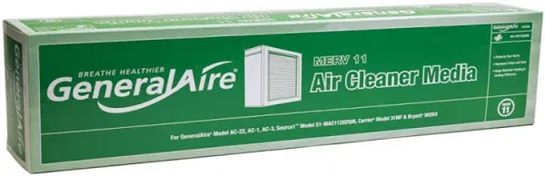 GeneralAire AC-1 Furnace Air Filter Replacement