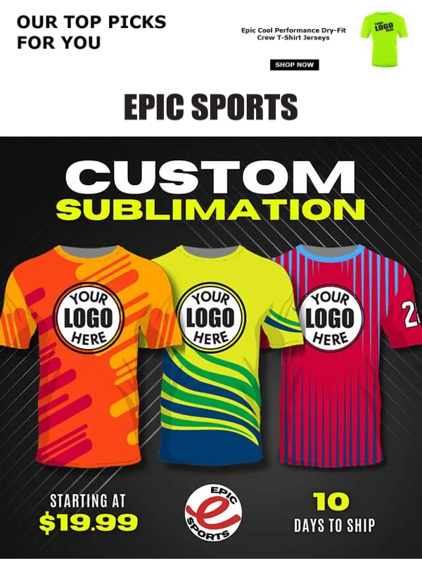 Epic Sports - EPIC Custom Sublimated Uniforms have arrived!