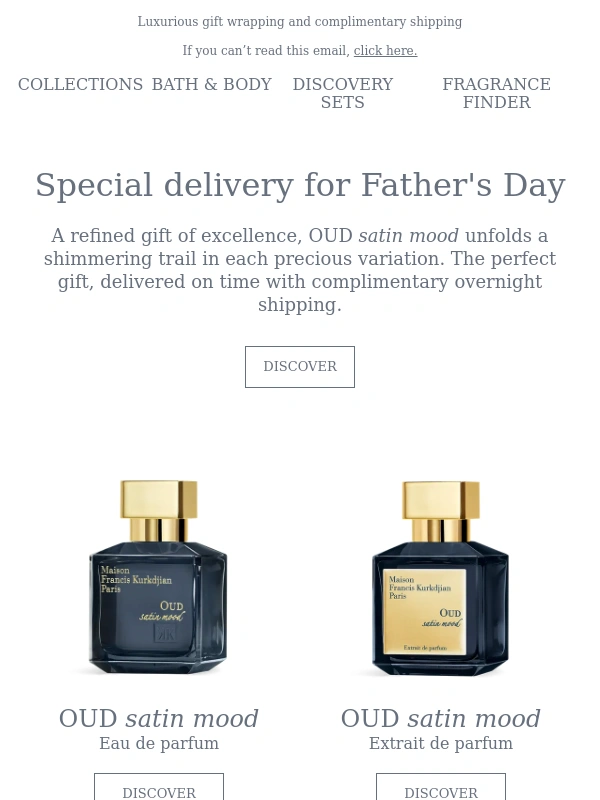 Maison Francis Kurkdjian - OUD satin mood,delivered on time for Father’s Day