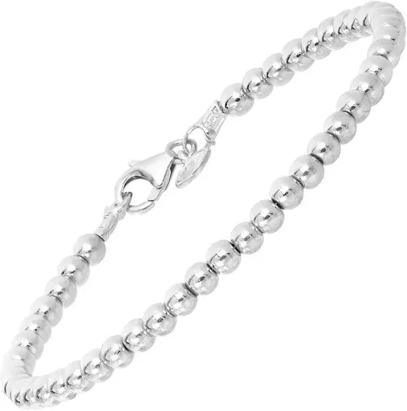 Silpada Falling Water Hematite Beaded Bracelet Sterling Silver