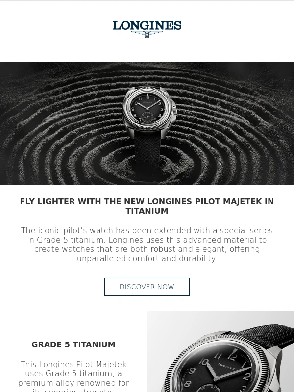 Longines - The Longines Pilot Majetek goes Titanium