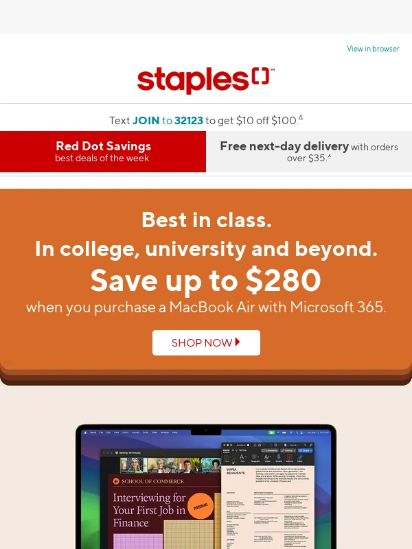 Staples Canada - MacBook Air: Save up to $280! Plus MORE inside ?