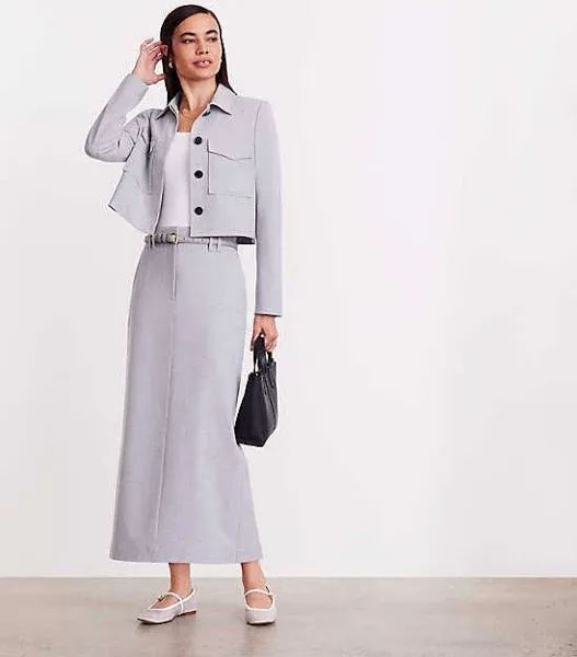 Loft Versa Seasonless Stretch Maxi Pocket Skirt