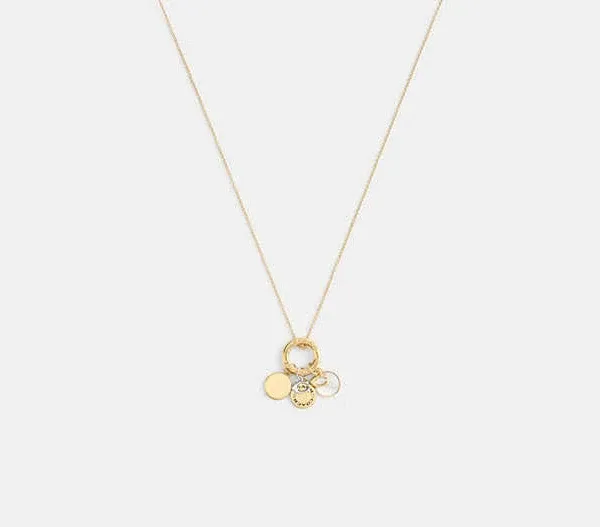Coach Women's Coin Pendant Necklace