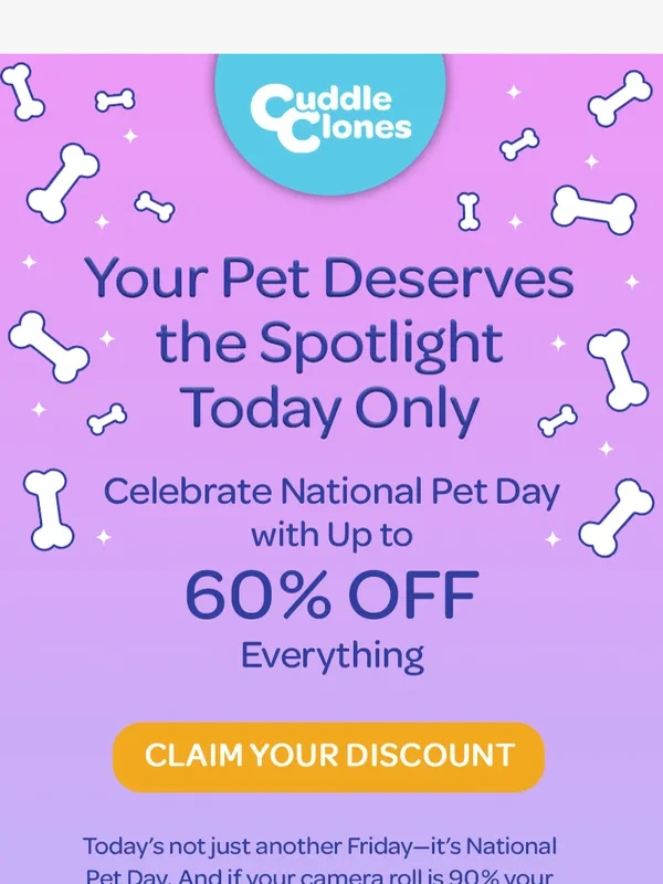 Cuddle Clones - Your Pet Deserves This!