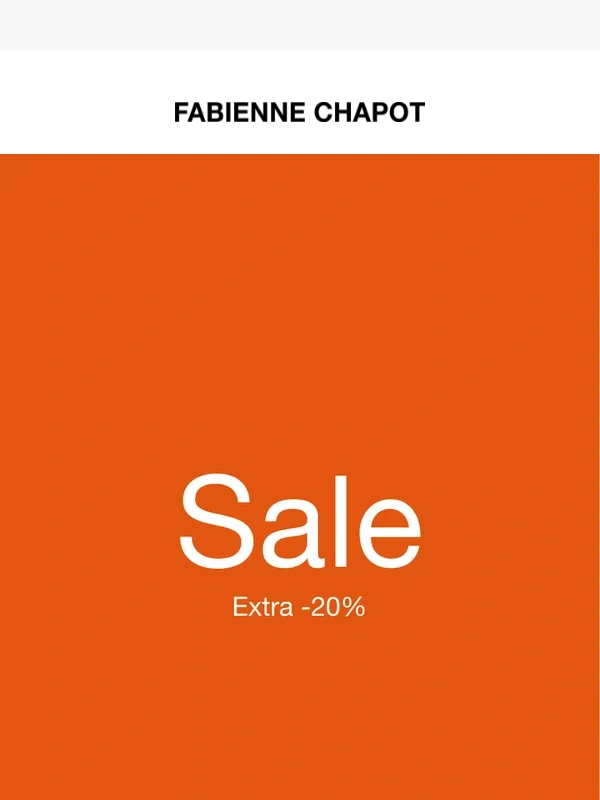 Fabienne Chapot - Extra -20% on sale | Countdown started