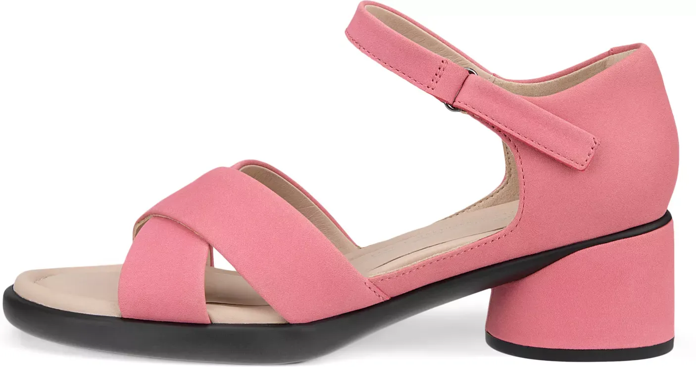 ECCO Sculpted LX 35 - Women's Nubuck Heeled Sandal - Pink