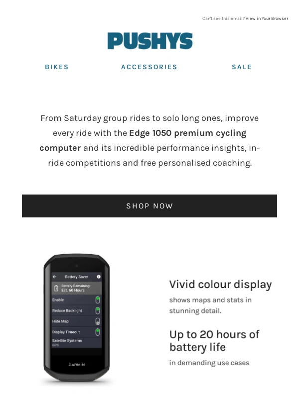 Pushys - NEW Garmin Edge 1050 ?