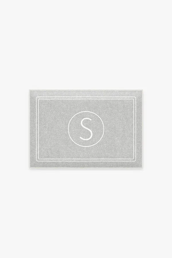 Halo Monogram Bath Mat