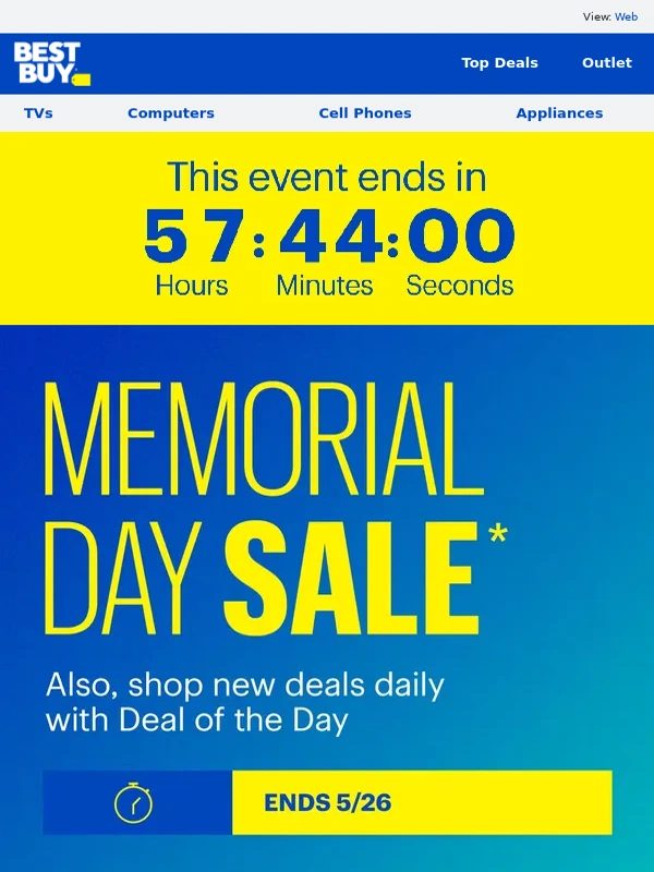 Best Buy - Hi there - the Memorial Day SALE looks great