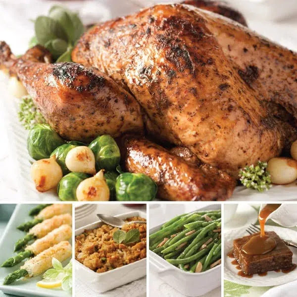 Gourmet Roasted Turkey Complete Holiday Dinner
