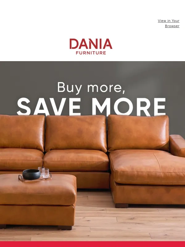 Dania Furniture - Spend $600,get $100