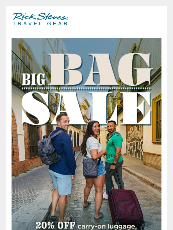 Rick Steves - Our Big Bag Sale Ends Soon!