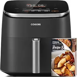 COSORI Air Fryer 9-in-1, Compact & Large 6-Qt, Fast Turbo Modes, 90–450°F Precise Heat for Even…