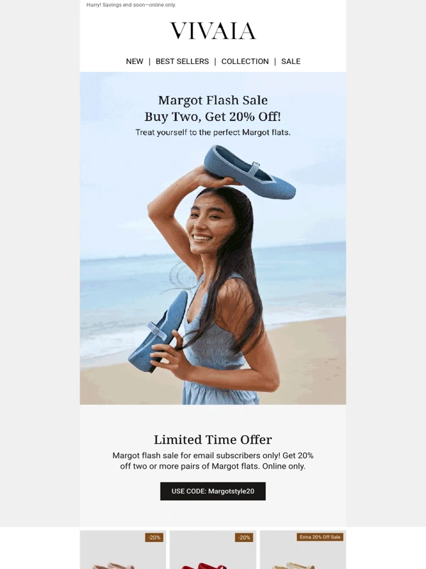 VIVAIA - ICYMI: Get 20% Off All Margot MJs