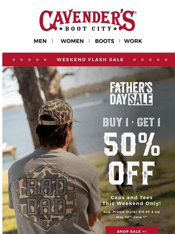 Cavender's - Weekend FLASH SALE happening now! ?