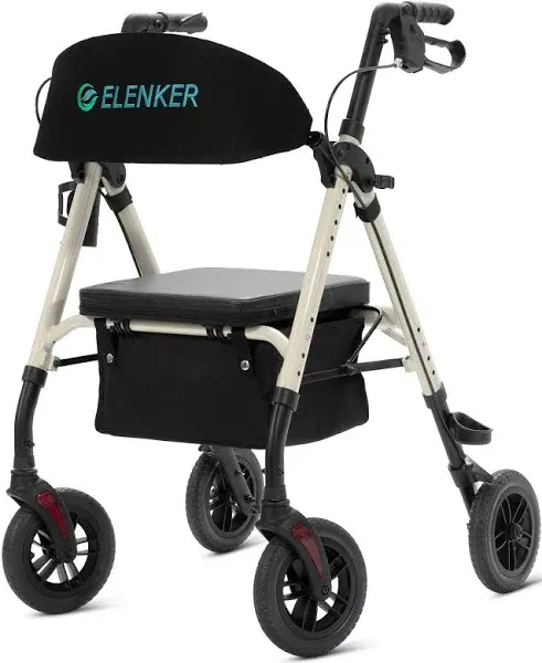 ELENKER KLD-9218-10 Rollator Walker with 10 Wheels
