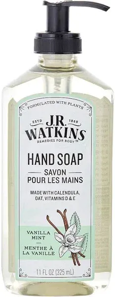 J.R. Watkins Hand Soap Gel Vanilla Mint