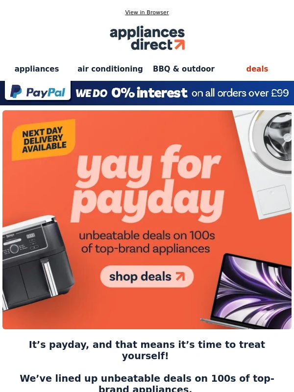 Appliances Direct - Payday deals you'll love ?