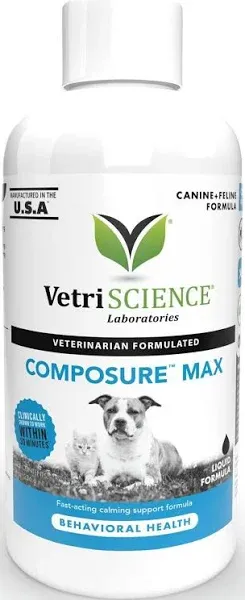 VetriScience Composure Max Liquid for Dogs and Cats