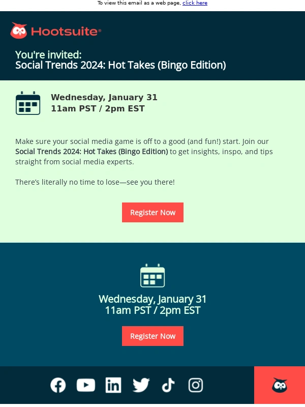HootSuite - Social Trends 2024: Hot Takes (Bingo Edition)—don’t miss out