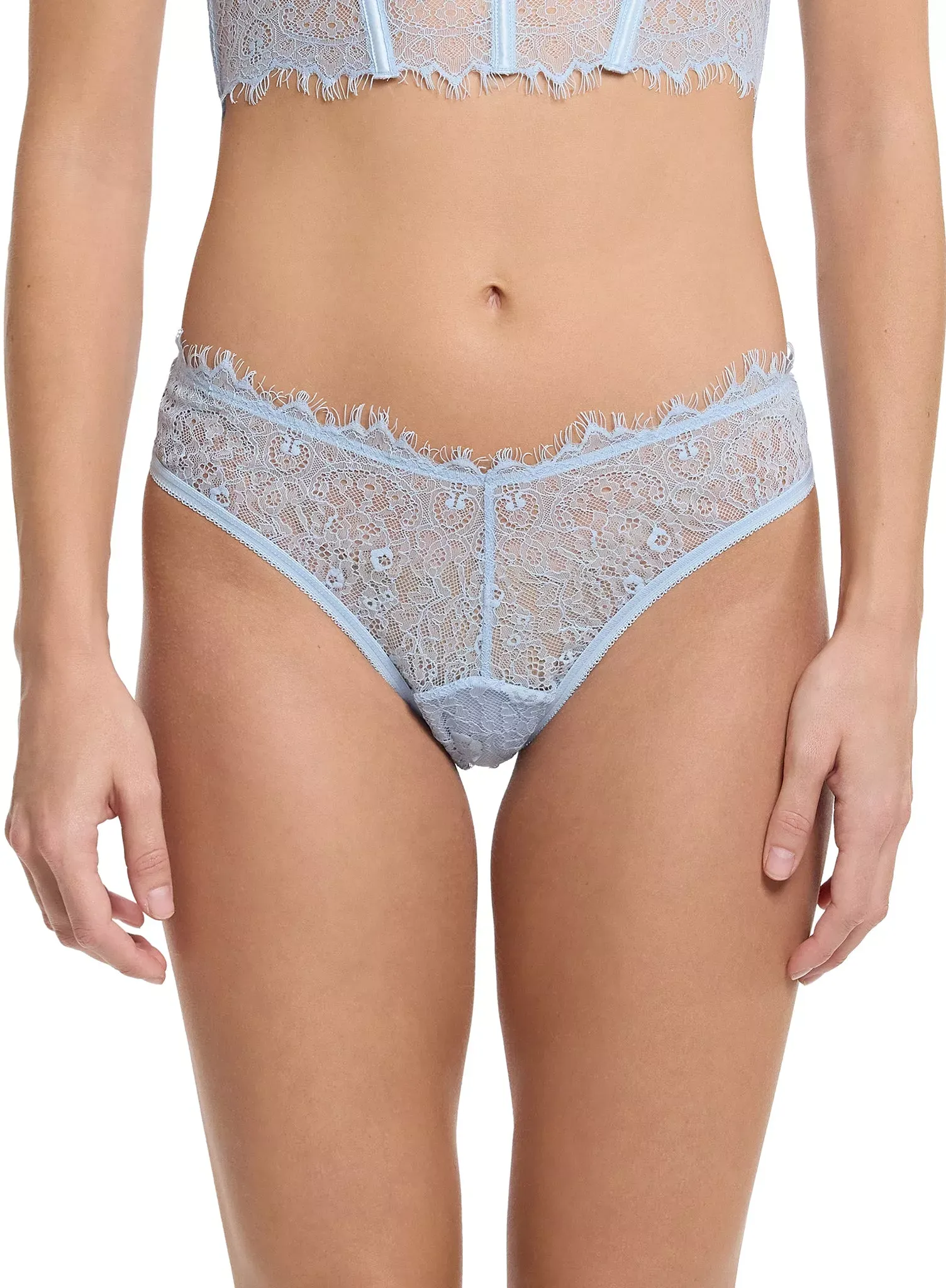 Hanky Panky Women's Sheer Seduction Thong - Touch The Sky Blue, L